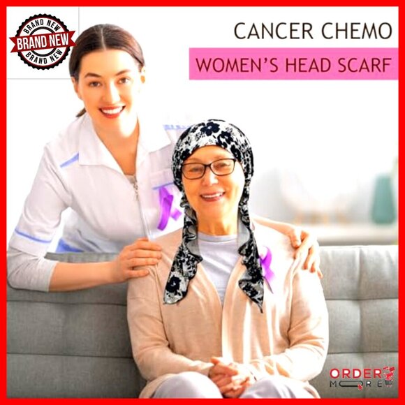 4 Pack Pre-Tied Chemo Headwear Cotton Turbans for Women Patients main image 4